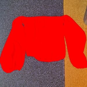 Womens Red crop top